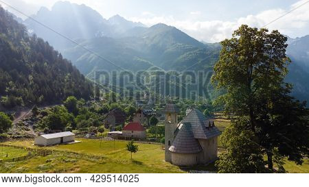 Amazing View Of Mountain In Albanian Alps