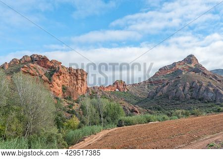 Vensterkop, A Hole In The Mountain At Red Stone Hills In The Western Cape Karoo