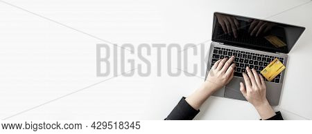 The Concept Of Using Credit Cards To Pay For Goods Or Services On Online Websites, Online Shopping B