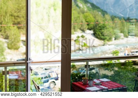 Mountain Landscape In National Park Theth In The Albanian Alps.