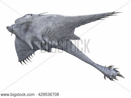 3d Rendering Of A Devil Ray Isolated On White Background