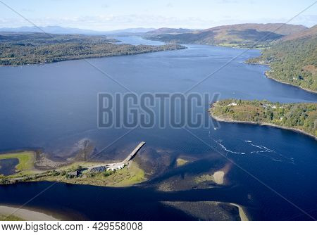 Airds Bay Aerial View From Taynuilt In Argyll And Bute