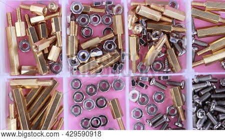 Brass Standoff Spacer Male And Female Set In Plastic Container