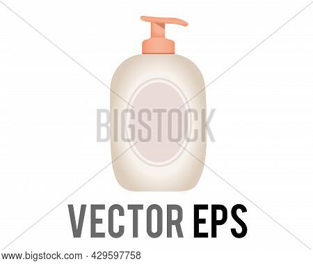 Vector Bottle Of Skin Lotion Icon For Moisturizer, Sunscreen, Sunblock, Used For Other Hygienic Liqu