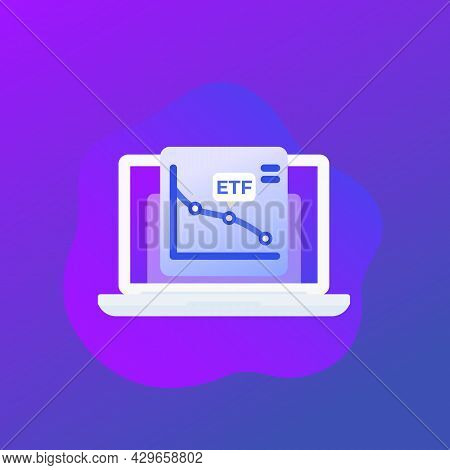 Etf Trading Or Exchange Traded Funds Icon