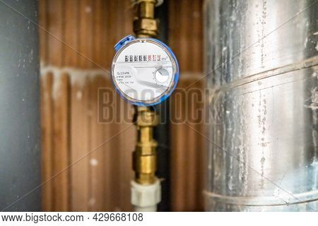 Water Meter Or Counter. Save Money Bill
