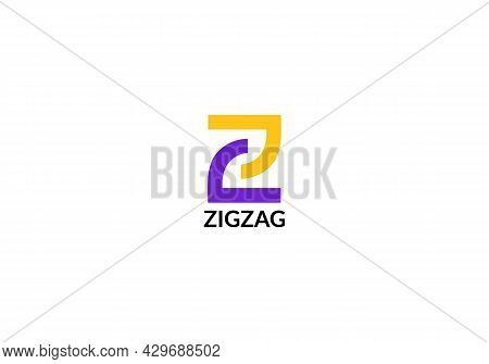 Zigzag Abstract Z Letter Minimalist Modern Logo Design