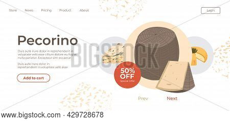 Pecorino Italian Cheese On Sale In Online Store