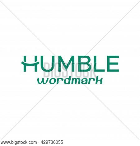 Unique And Clean Wordmark Logo About, Letter H, Humble And Smile.
Eps 10, Vector.