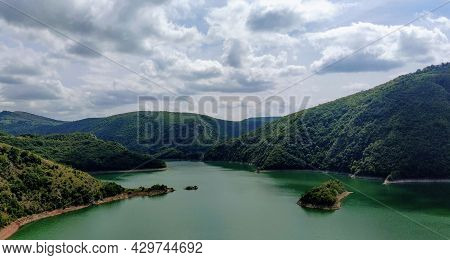Meanders Of Lake Uvac On Mountain Zlatar