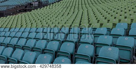 Audience Seats At Bregenz Performing Arts Festival On Lake Constance - Bregenz, Austria - July 28, 2