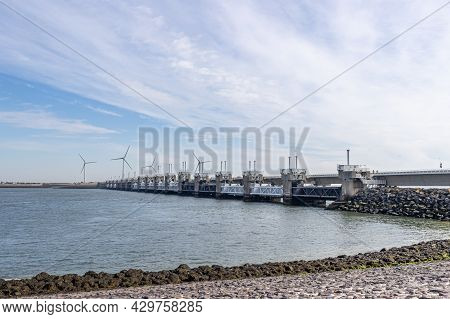 Dams, Sluices, Locks, Dykes, Levees, And Storm Surge Barriers To Protect A Large Area Of Land Around