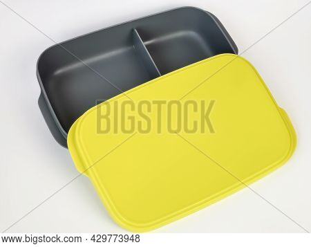 Sabah,malaysia,june 30 2021 : Food Plastic Container By Brand Tupperware Isolated On White Backround