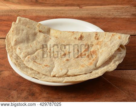 Bajra Roti Or Bajra Bhakri Is A Traditional Indian Flat Bread Made With Bajra Or Black Pearl Millet 