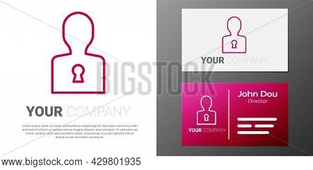 Logotype Line Solution To The Problem In Psychology Icon Isolated On White Background. Key. Therapy 