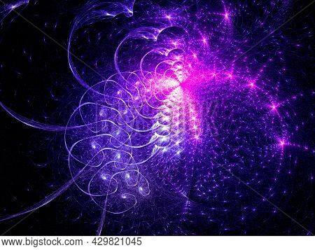 Esoteric Or Space Rheme Background - Abstract 3d Illustration