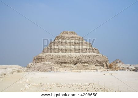 Zaqqara pyramida v Egyptě