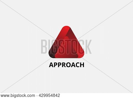 Approach Abstract A Letter Modern Lettermarks Logo Design