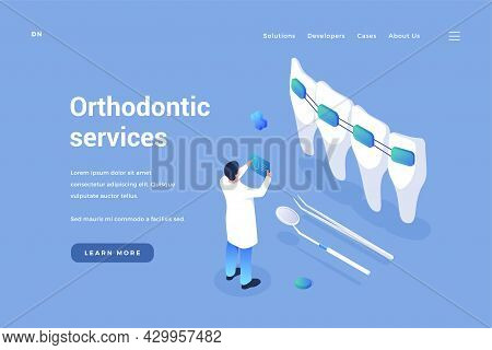 Dental Orthodontics Service. Dentist Reviews Quality Of Braces And Improvement In Bite. Professional