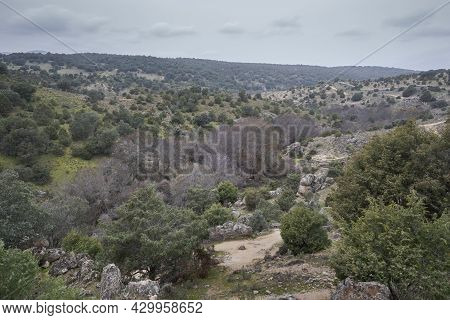 Views Of The Manzanares River Along Its Course Through The Municipality Of Colmenar Viejo, In The Pr