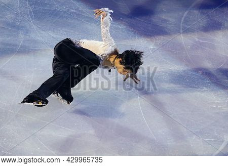 Marseille, France - December 11, 2016: Yuzuru Hanyu Of Japan Performs During The Exhibition Gala Eve