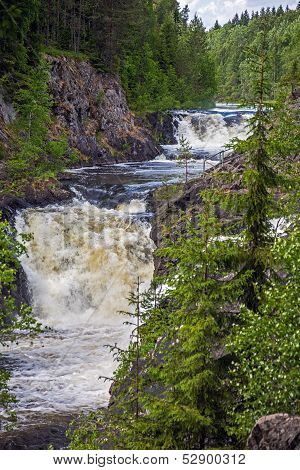 Kivach waterfall