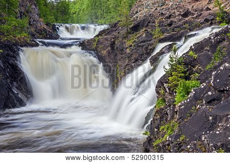 Kivach waterfall