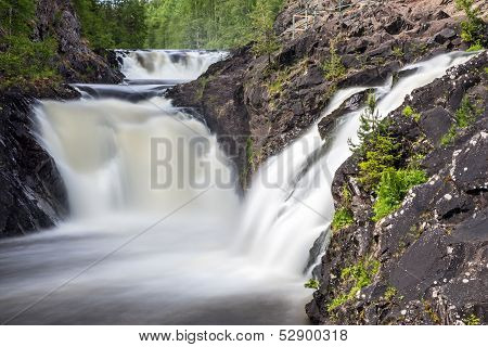 Kivach waterfall