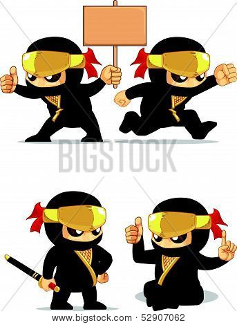 Ninja Customizable Mascot 6