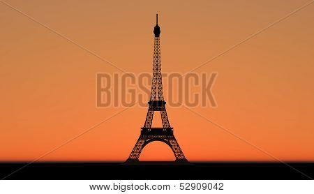 Eiffel Tower In Paris