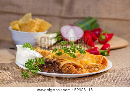 Southwest Beef Enchilada.