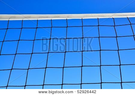 Volleyball Net Against Of Blue Sky