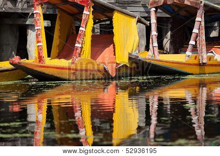 Shikara Boat In Dal Lake , Kashmir India