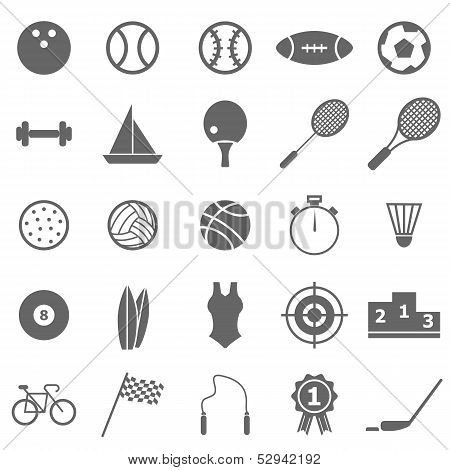 Sport Icons On White Background