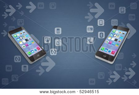 Mobile Phone to Phone Content and Data Transfer