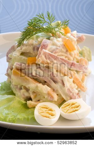 salad with eggs