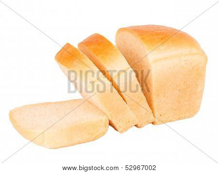 Sliced white bread