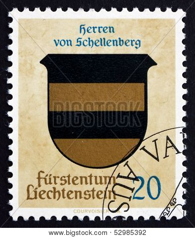 Postage Stamp Liechtenstein 1965 Arms Of Lords Of Schellenberg