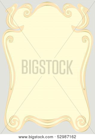 Vintage golden frame