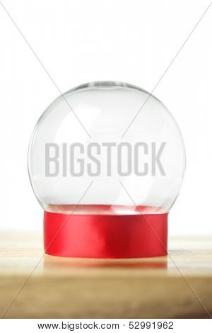 Empty snow globe