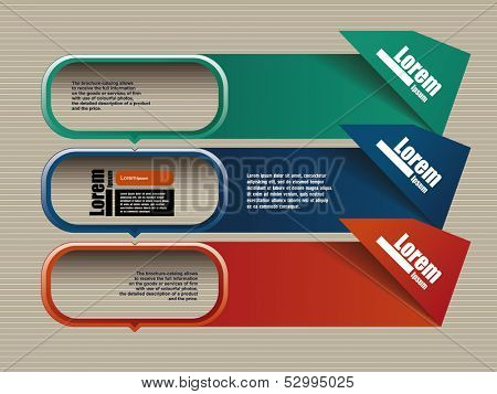 colorful abstract line. Modern Design template. text box vector / frame vector / colorful cubes. place for your text