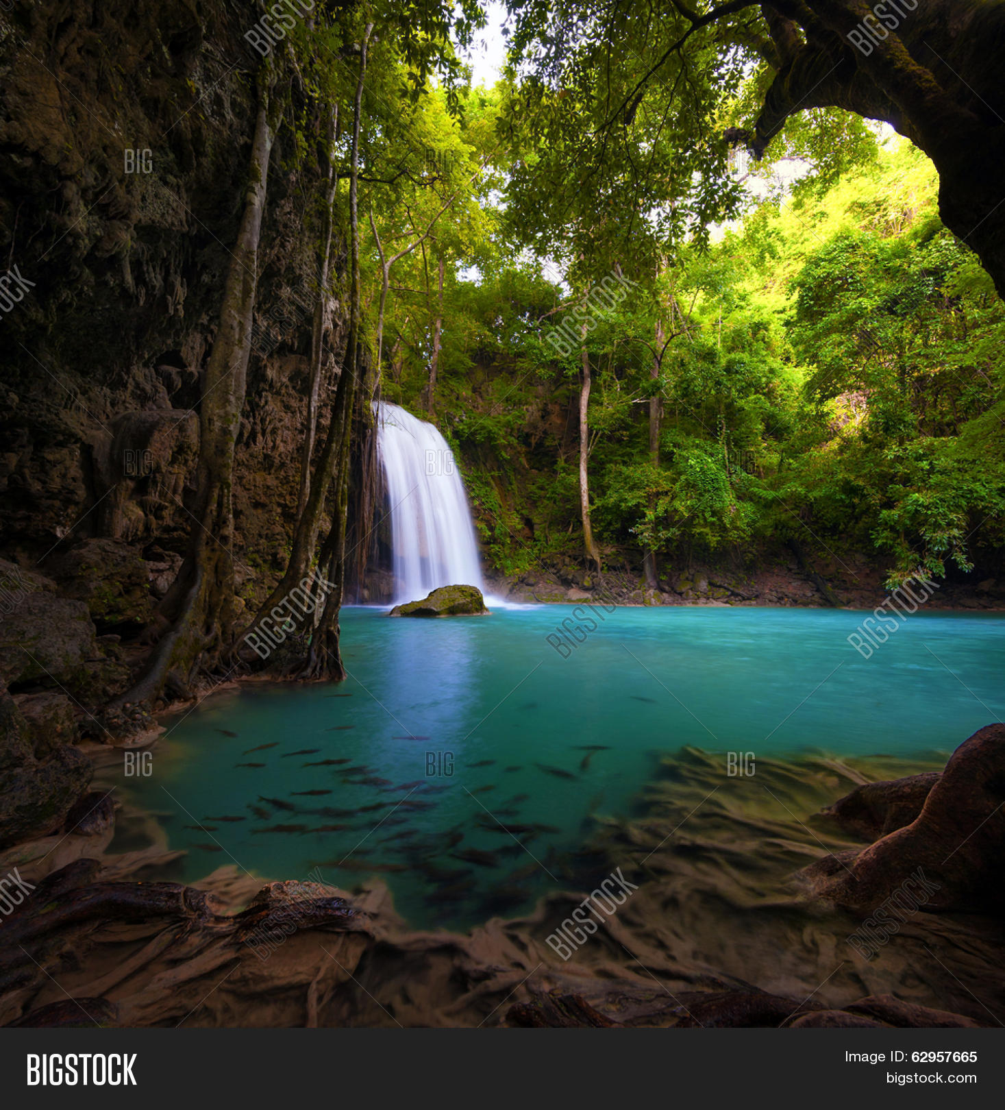 Waterfall Tropical Image & Photo (Free Trial) | Bigstock