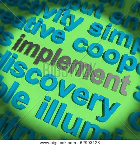 Implement Word Means Execute Or Put Into Practice