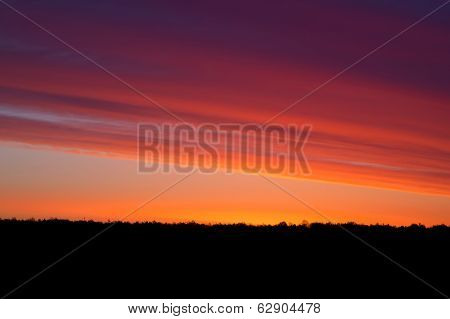 Sunrise in spring