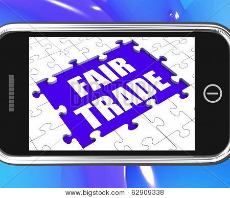 Fair Trade Tablet Means Shop Or Buy Fairtrade Products