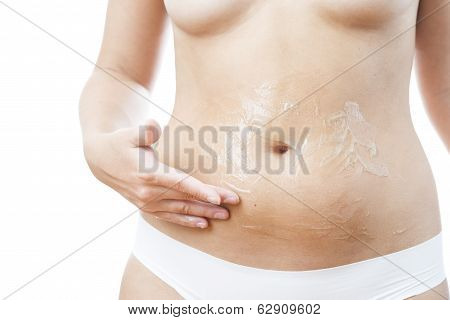 Apply Cream On Skin