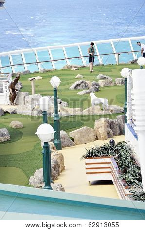 Minigolf.