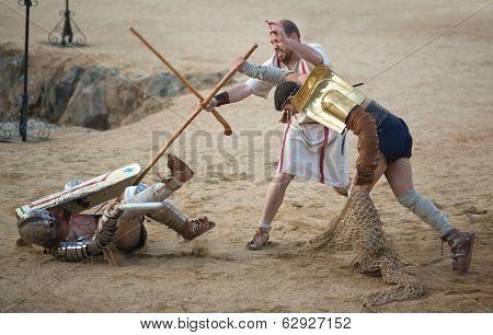 Secutor Gladiator On The Sand