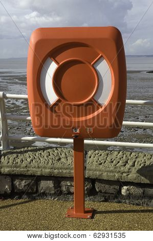 Lifebelt At The Seaside