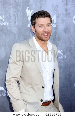 LAS VEGAS - APR 6:  Brett Eldredge at the 2014 Academy of Country Music Awards - Arrivals at MGM Grand Garden Arena on April 6, 2014 in Las Vegas, NV